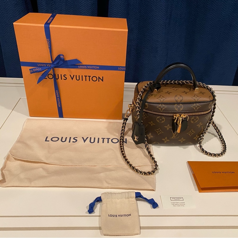 Louis Vuitton Vanity PM Bag Crossbody Purse Clutch Trunk - Picture 2 of 9